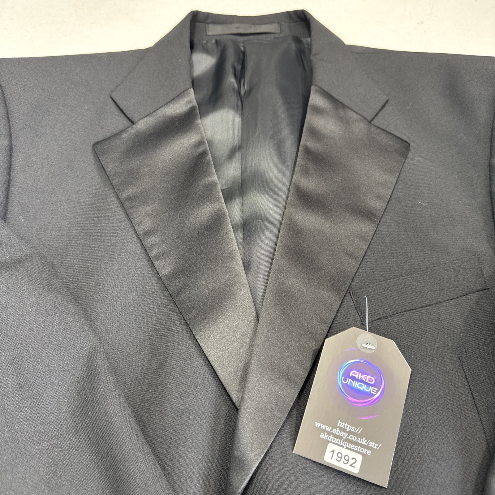 M&S TAILORING Black Wool Blend Regular Fit Dinner Tuxedo Jacket C44S