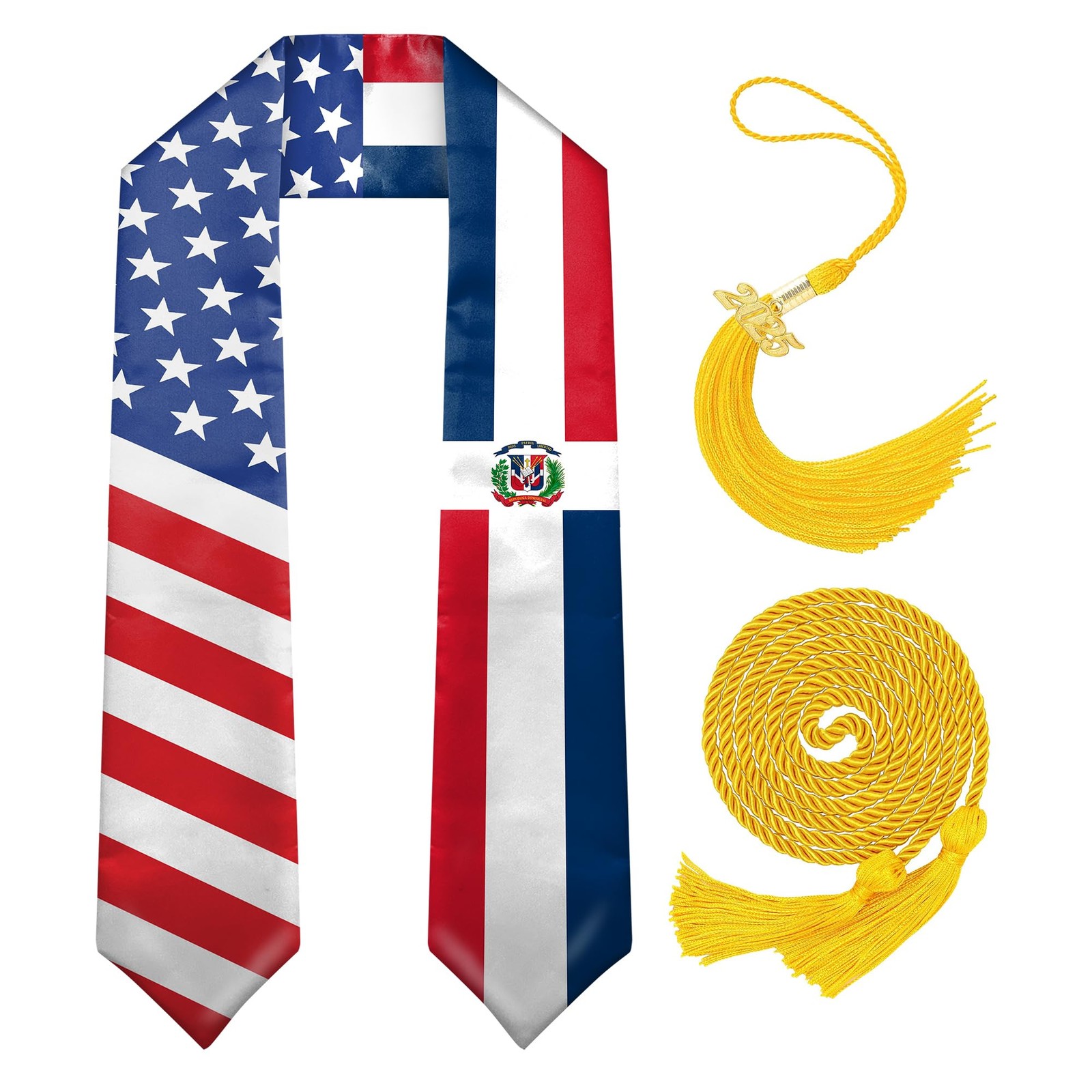Graduation Stole Class of 2025 with Cap Tasseland Honor Cord – Dominican Nati…