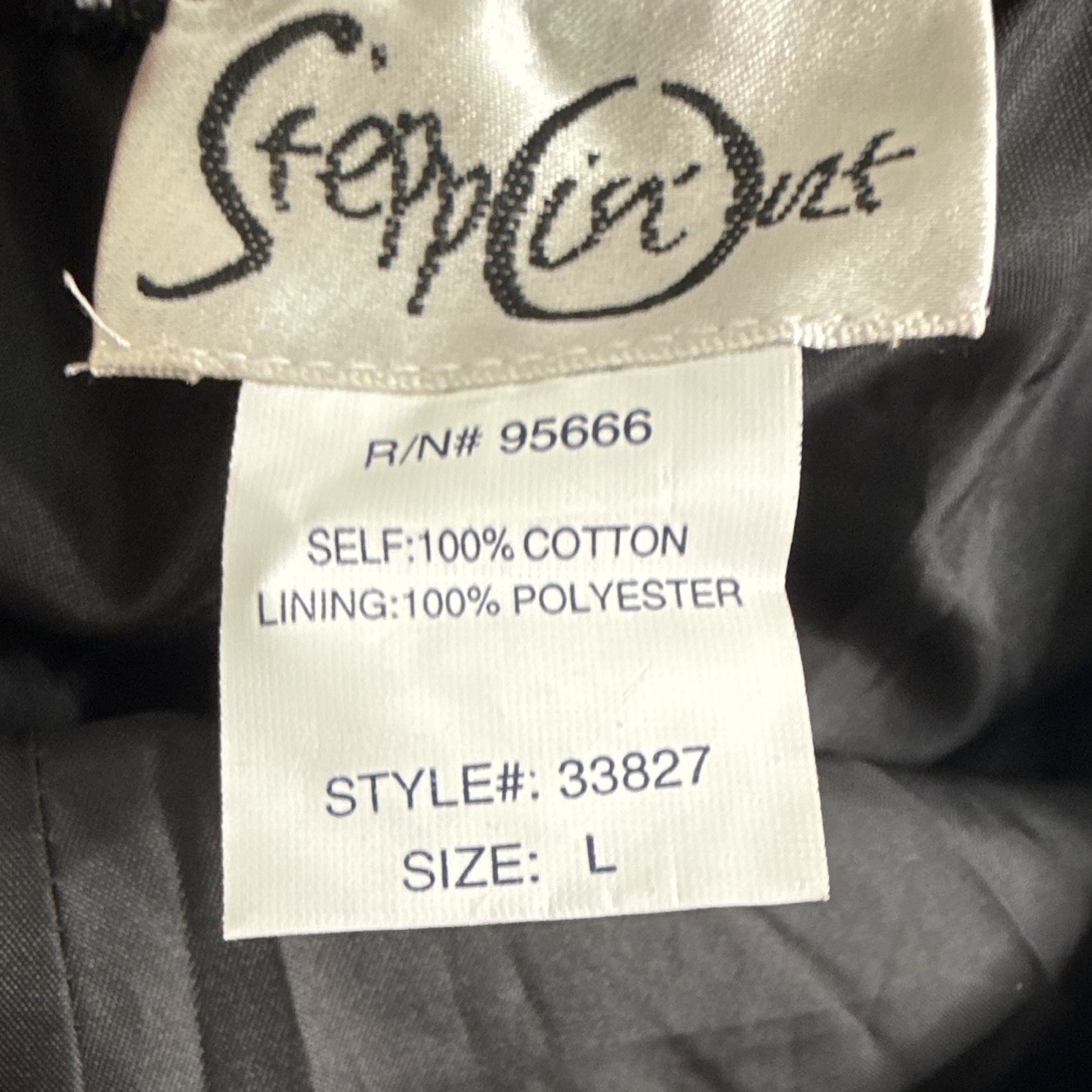 Seppin’ out Black Floral Chiffon Spaghetti Strap Fit & Flare Dress Sz L