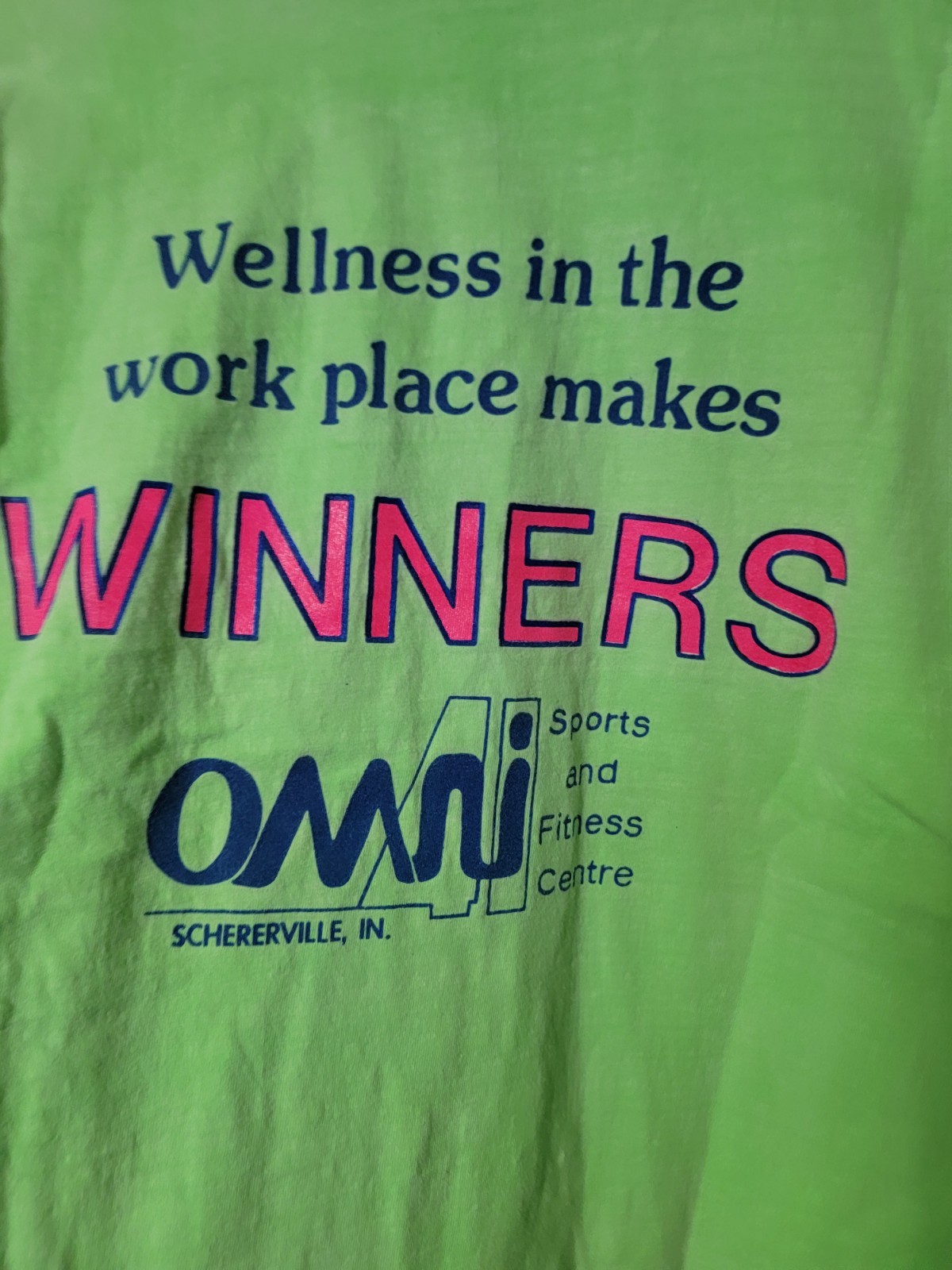 Vintage 1980s Shirt Omni Monopoly Green 1989 Sports Fitness Single Stitch USA