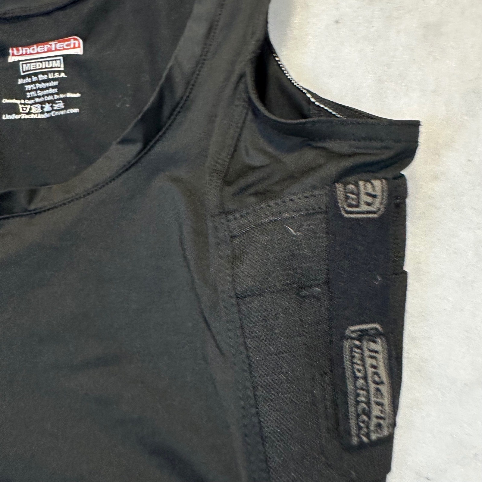 UnderTech Concealed Carry Tank Top Women Medium Black Tactical Compression Shirt