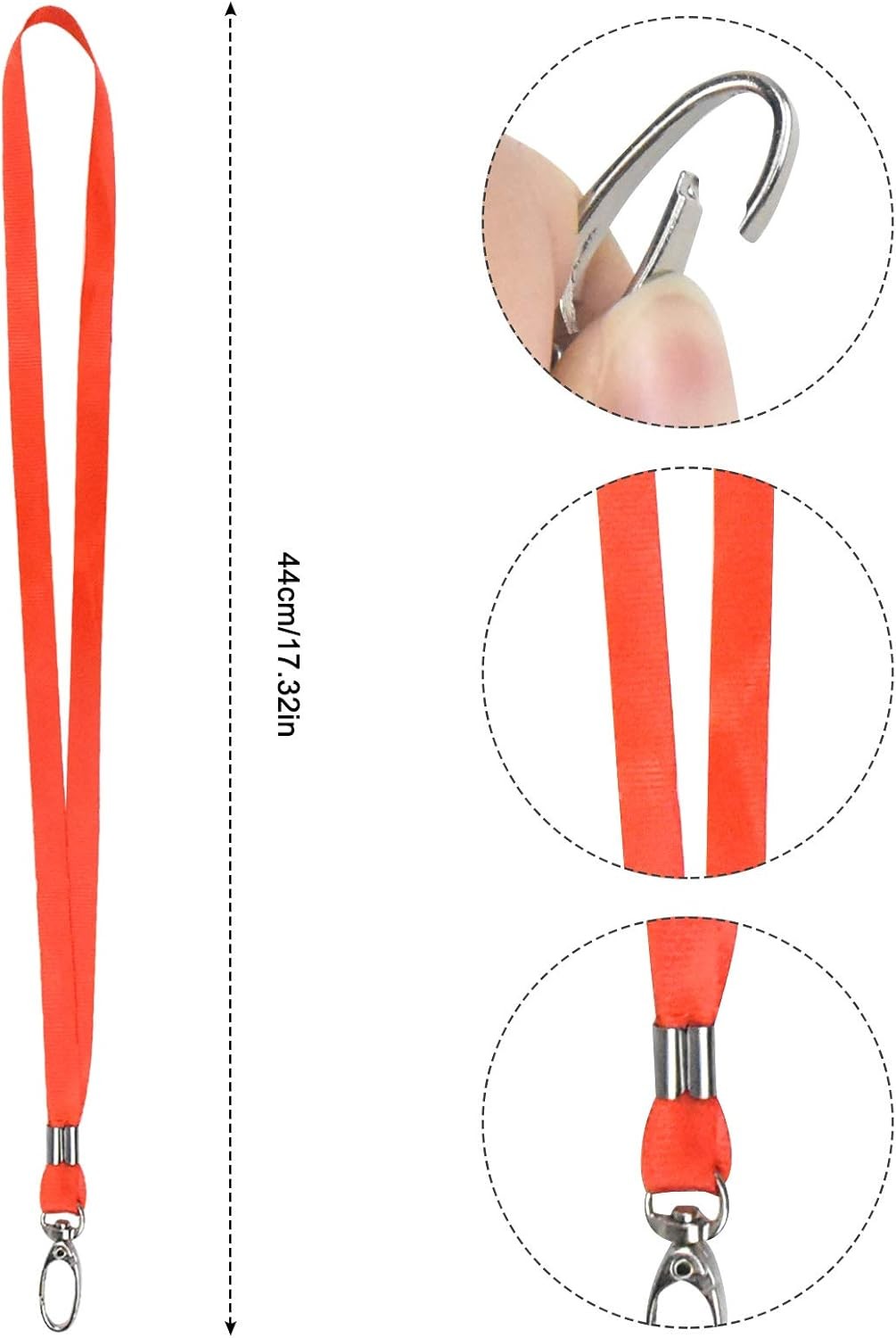 3pc Random Lanyards for ID Badges, Colourful Lanyards for Neck