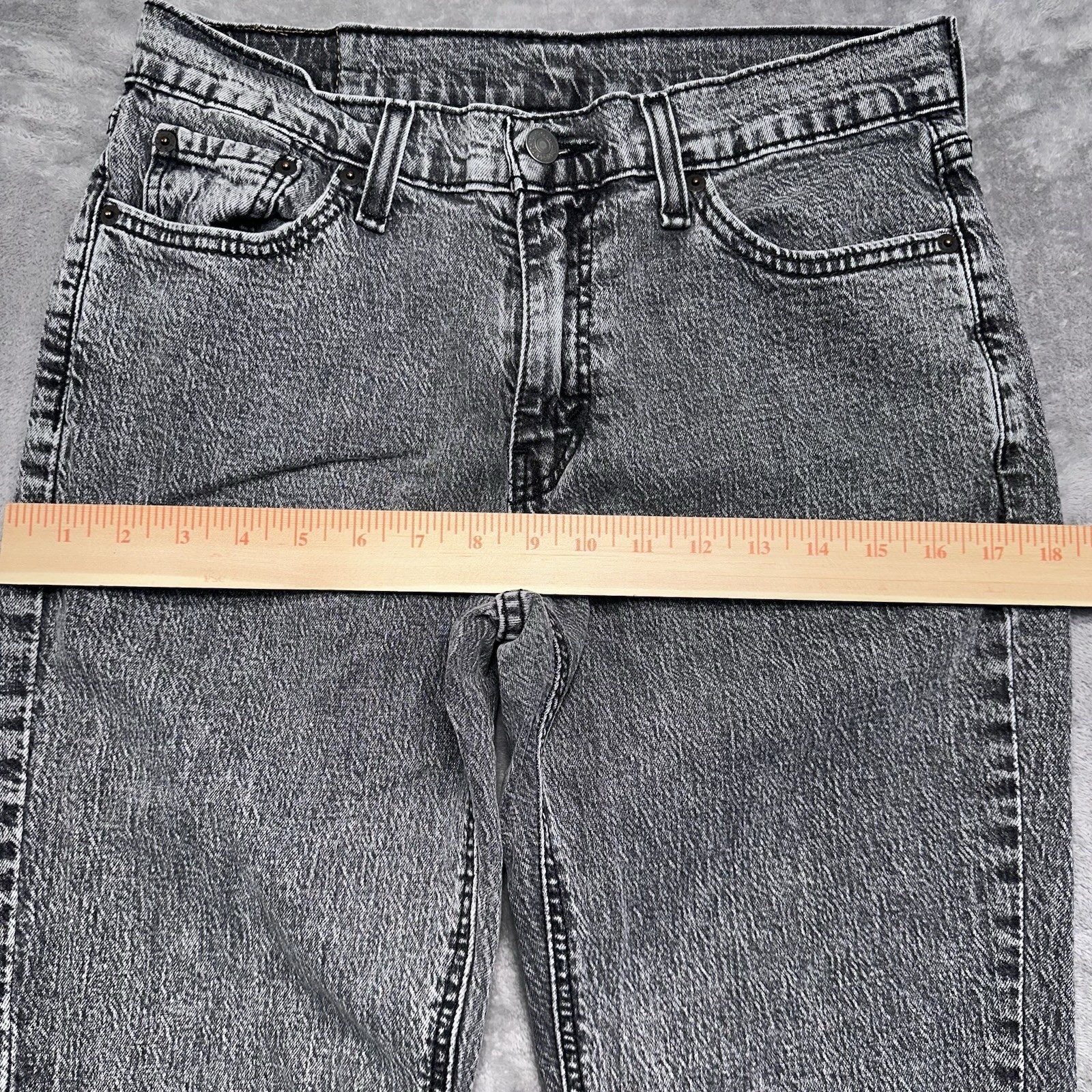 Levi’s 541 Black Acid Wash Athletic Fit Taper Denim Jeans Men’s Size 30Wx29L