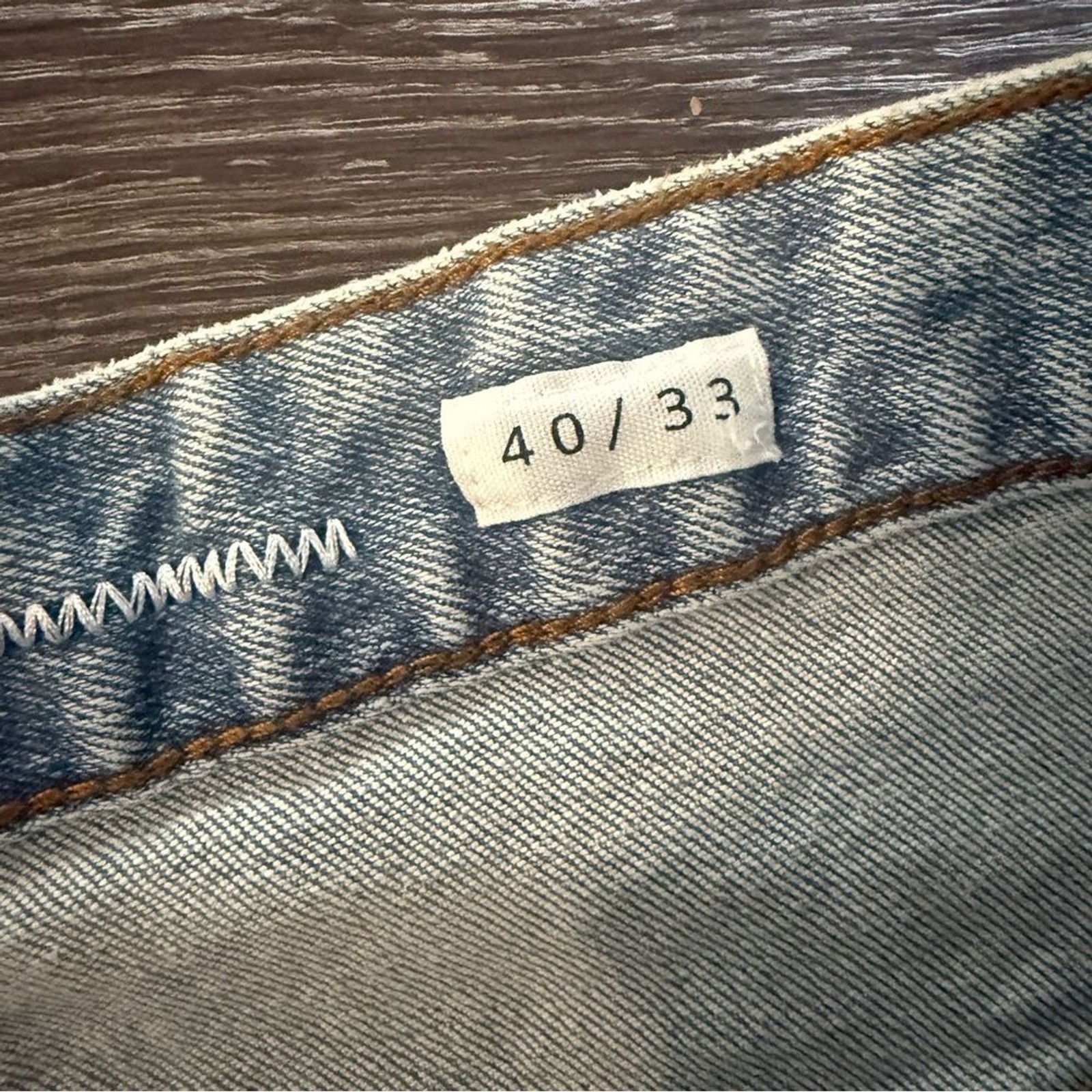 First Row Knee Destroyed Slim Flare USA Distressed Casual Streetwear 40″/33″