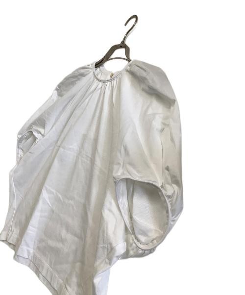 Drawer White Cotton Gathered Dolman T-Shirt Free Size Ladies Top