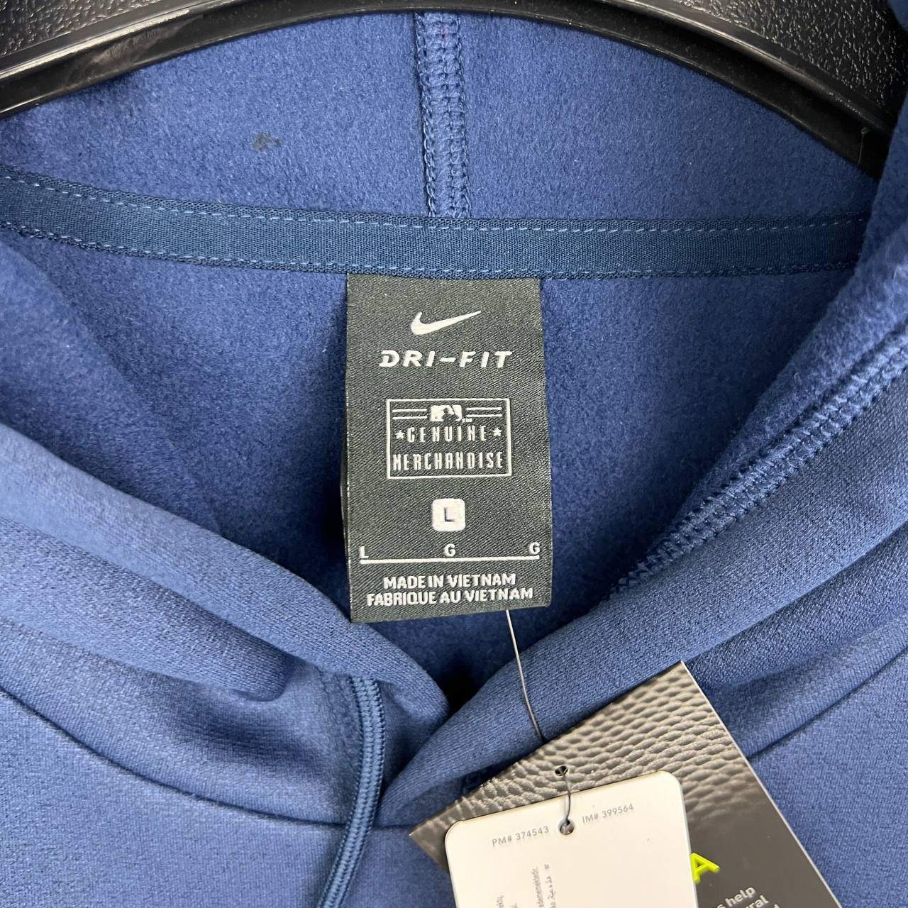 Nike Seattle Mariners MLB Dri-Fit Hoodie Men Large Blue Fleece Pullover New L
