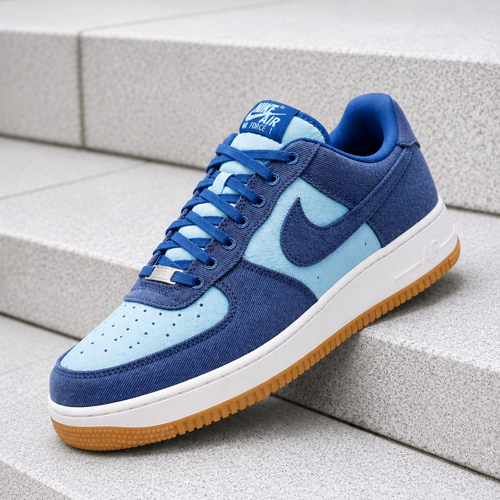 Nike Air Force 1 Low ’07 LV8 Denim Navy Worn Blue IR0951-400 Men’s Size New