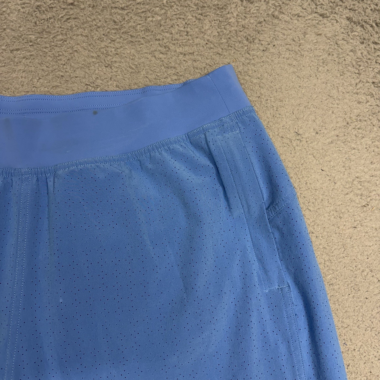 Lululemon Adapted State Perforated Jogger Women’s 10 Blue Mesh High Rise Pants