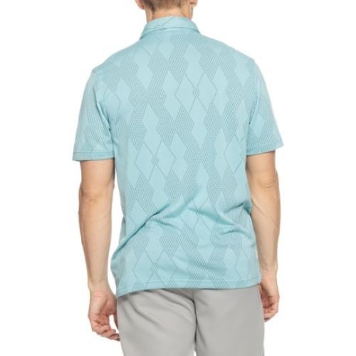$70 Adidas Men’s Ultimate365 Textured Polo Shirt – Mint Iron – Large – New Tags