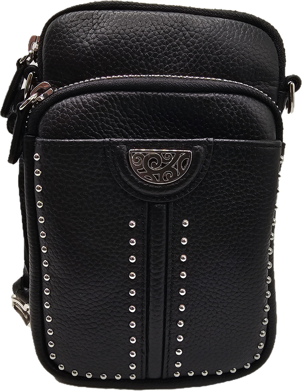 Brighton Zak Mini Utility Bag – H15513 – Black Leather