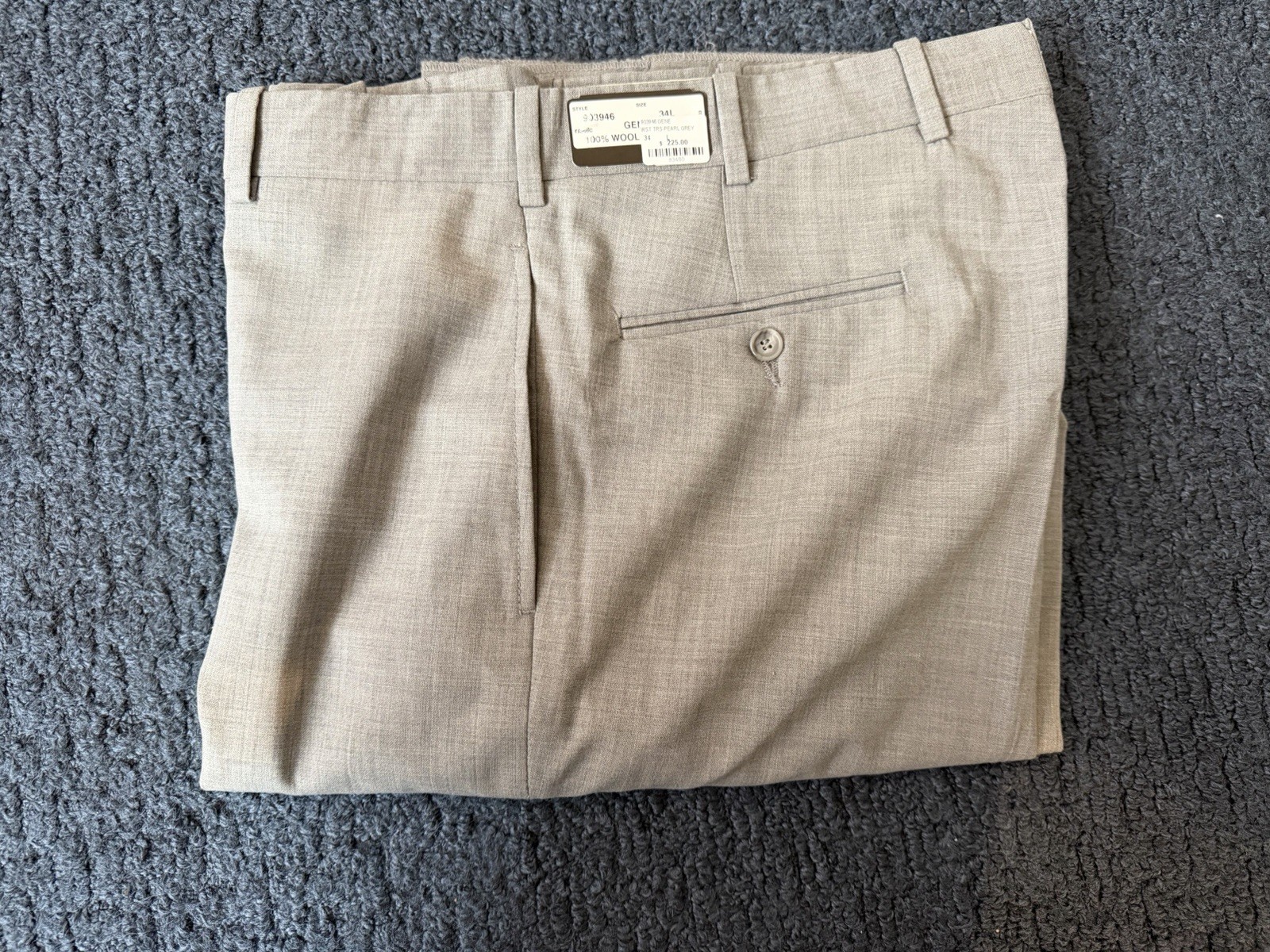 O’Connell’s 34L grey wool trousers- NWT: