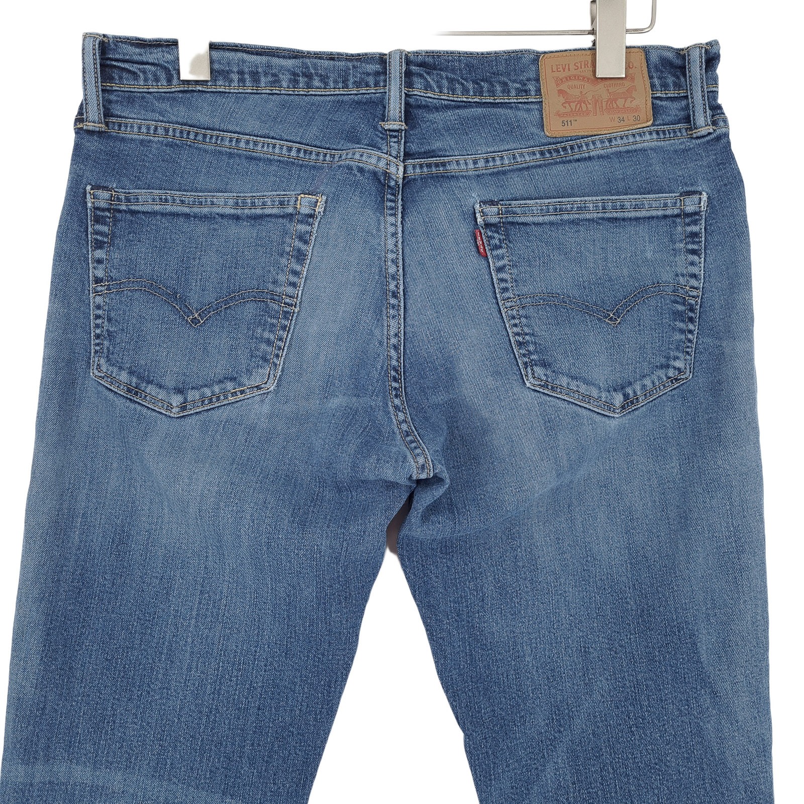 Levi’s Jeans 511 Men Stretch Slim Straight Nt5 Size W34 L30