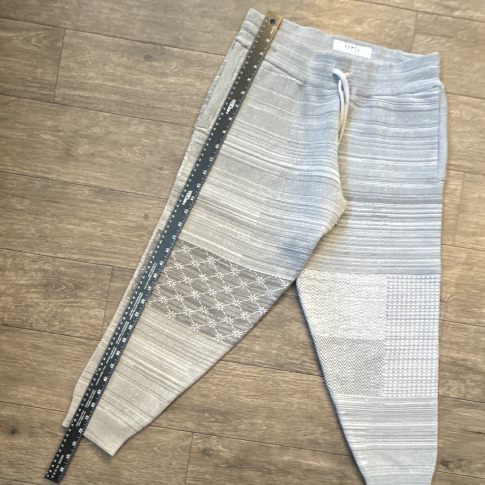 FDMTL Tokyo Japan Patchwork Joggers Gray Size 3 Japanese Streetwear
