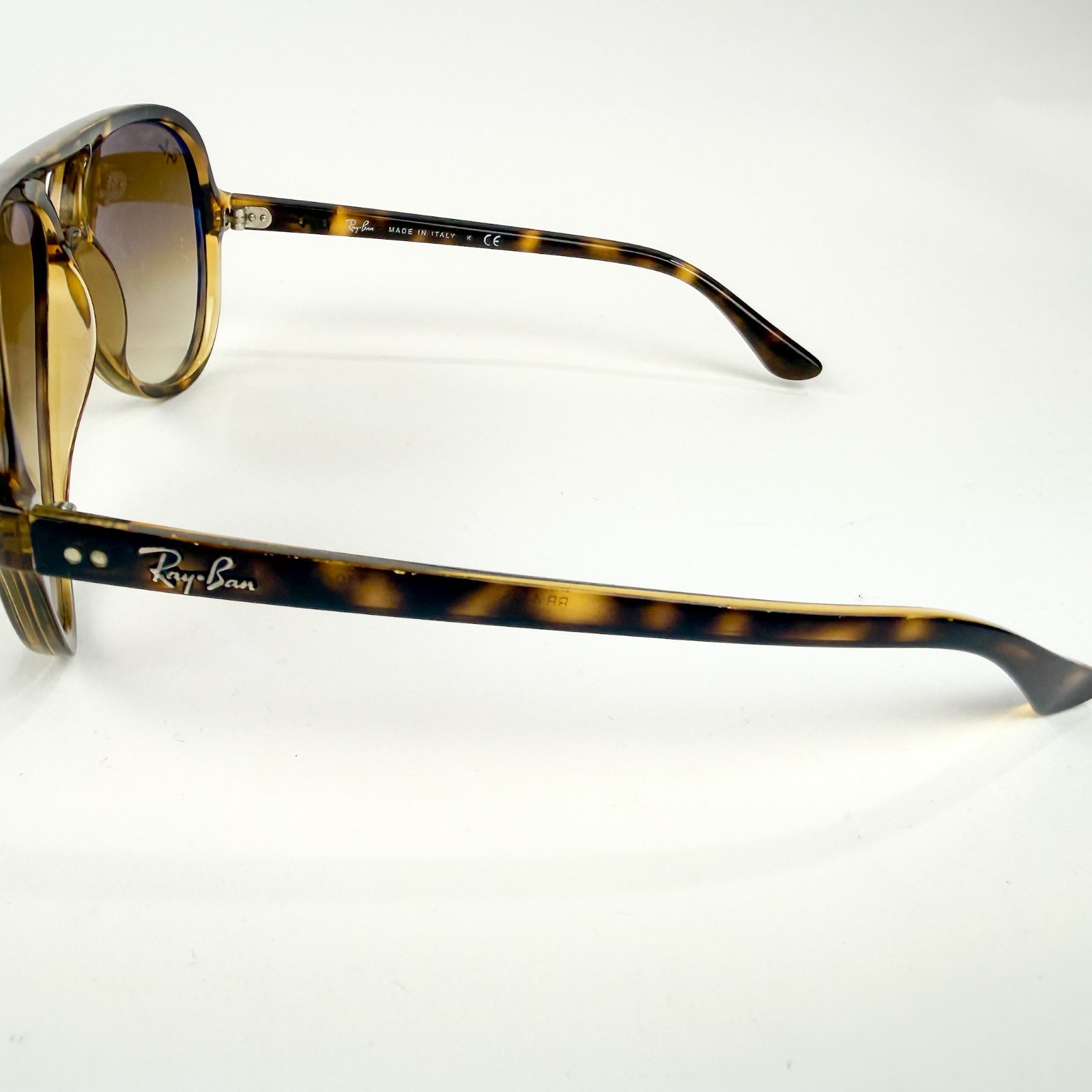 Ray-Ban Cats 5000 Classic Aviator Sunglasses Tortoise Frame Matte Havana