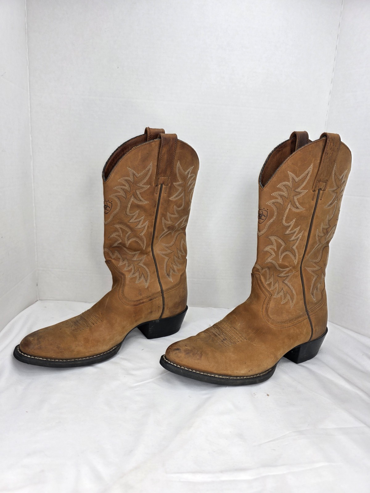 Ariat 34725 Heritage Western Leather Pull On Cowboy Mens Boots Size 8.5 D