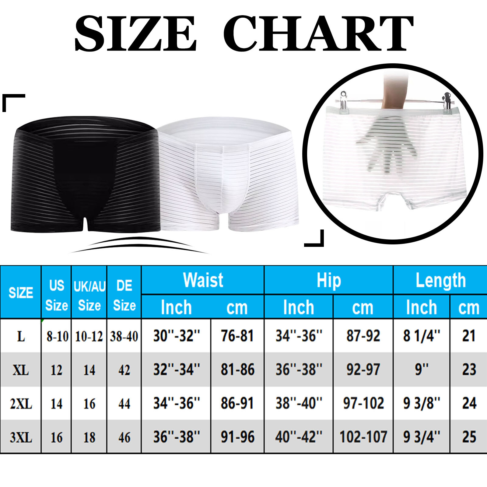 3PCS Men Underwear boxer briefs Soft Comfortable Bamboo Viscose Underwear Trunks