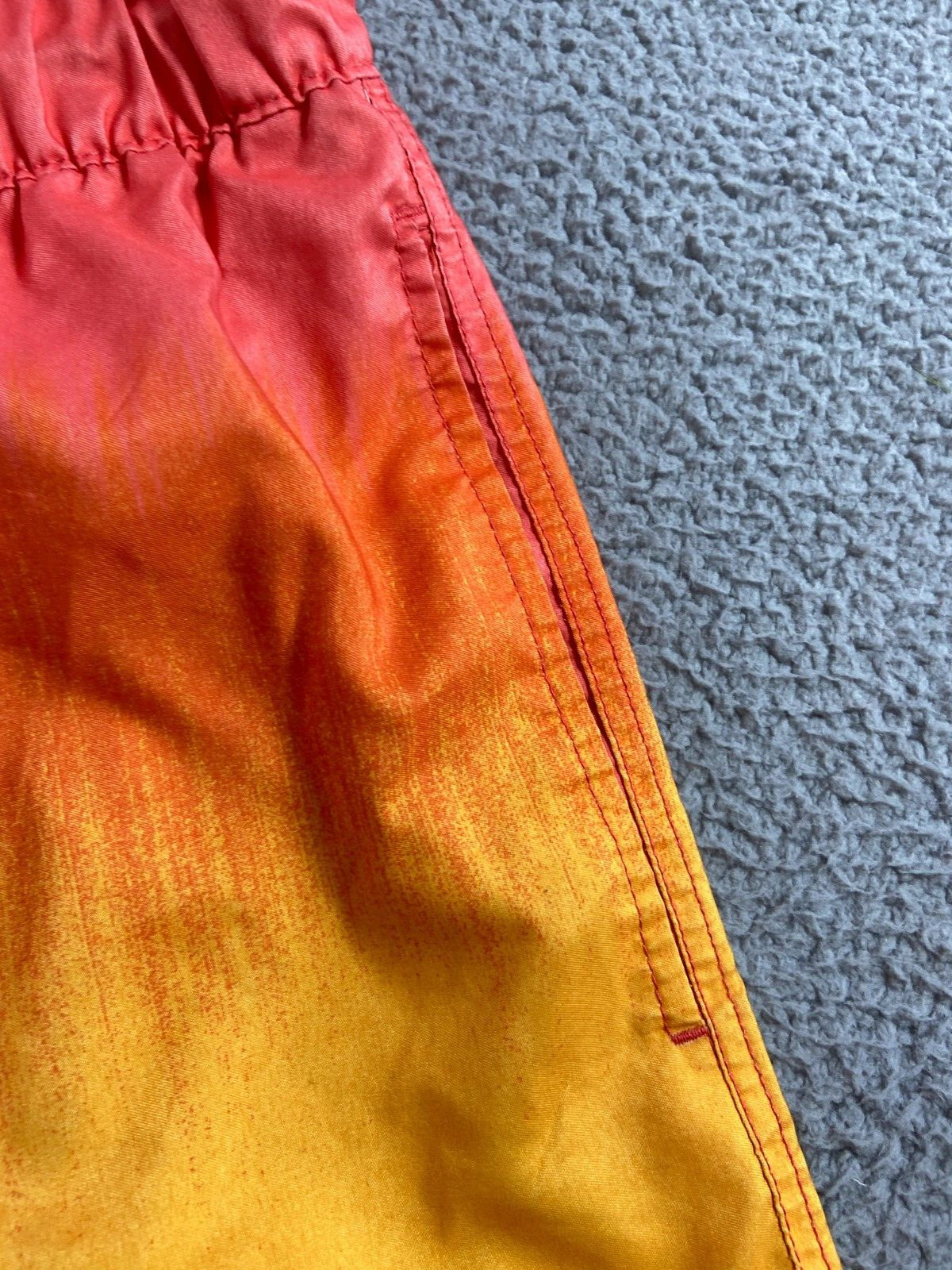 U.S. Apparel Men’s Multicolor Ombre Drawstring Lined Swim Trunks Size S