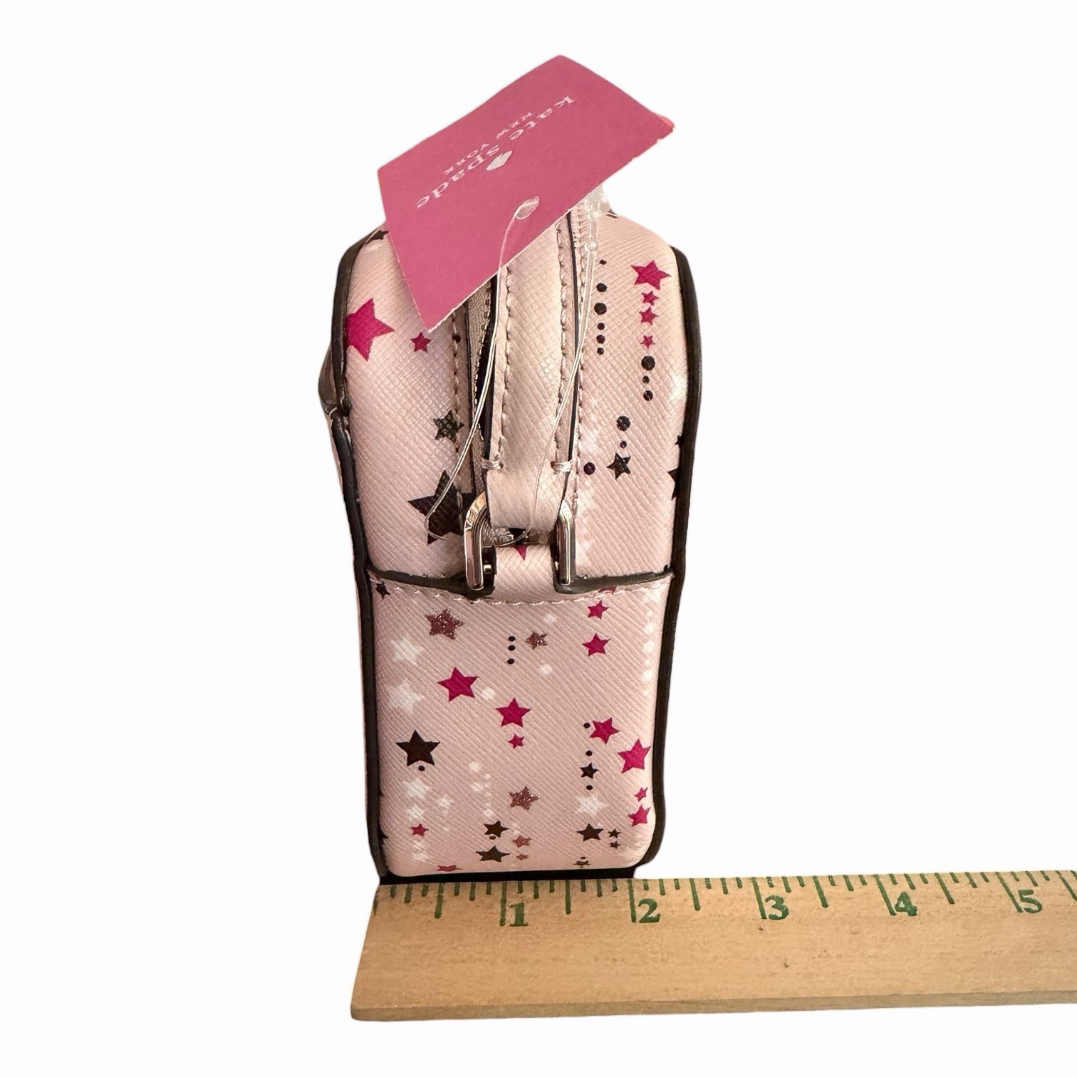 NWT Kate Spade Staci Mini Camera Bag Purse Pink Multi Twinkle Stars Retail $239