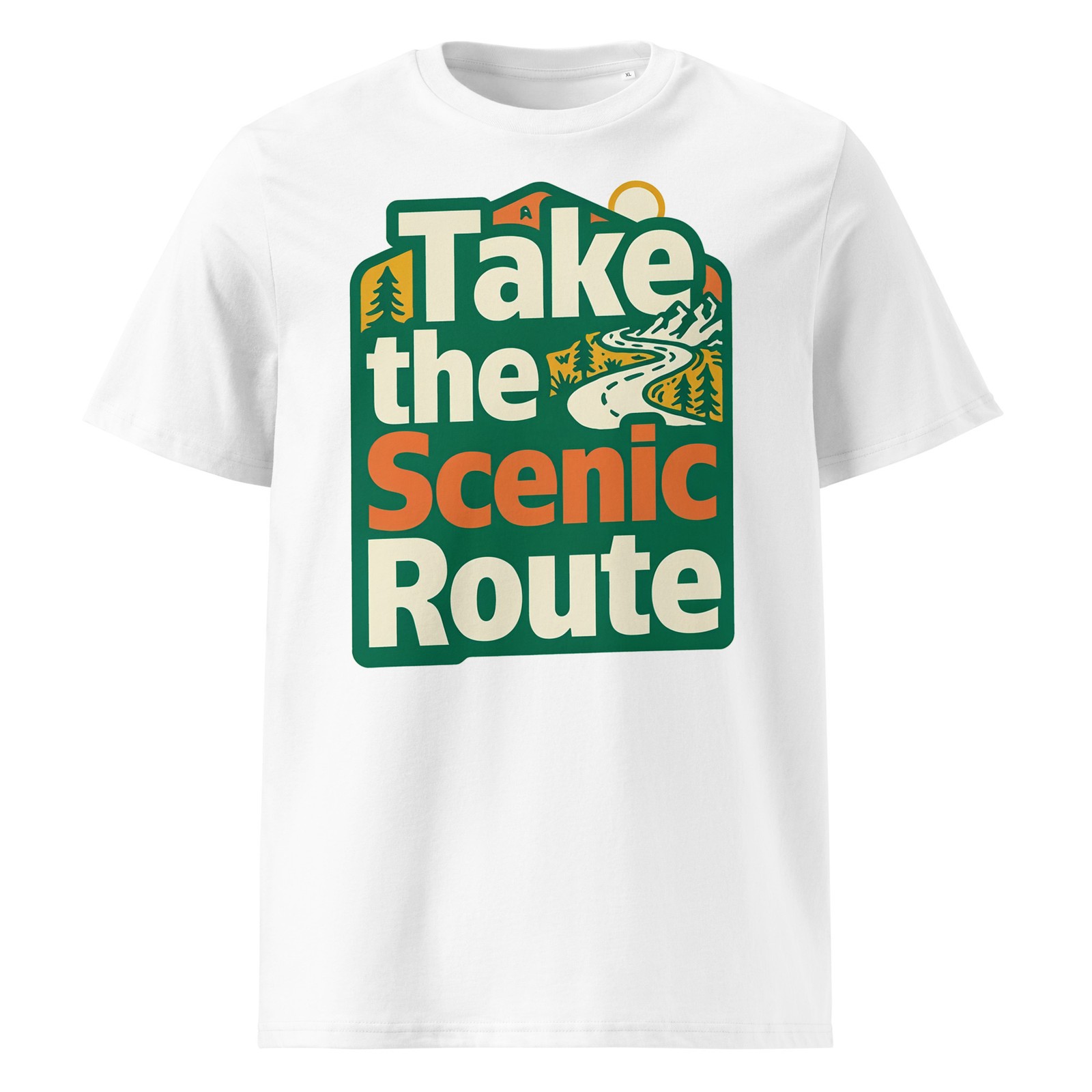 Take The Scenic Route – Unisex Organic Cotton Creator 2.0 T-Shirt