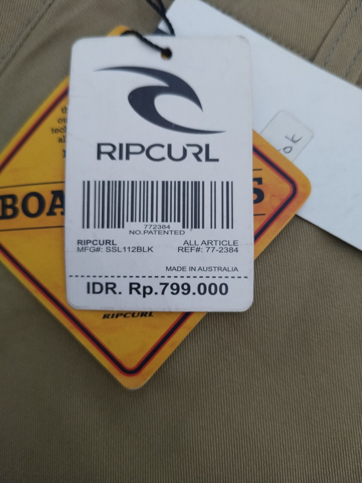 Rip Curl Classic Golf Pants Khaki Colour New With Tag Size 32