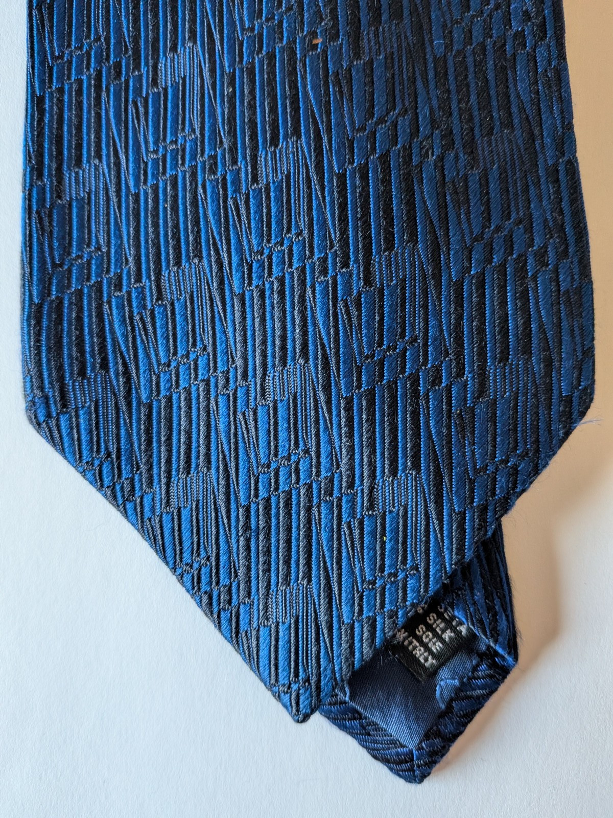 Vintage Gucci Tie Mens Silk Made in Italy – Rare Tonal GG Jacquard Print – 1990s