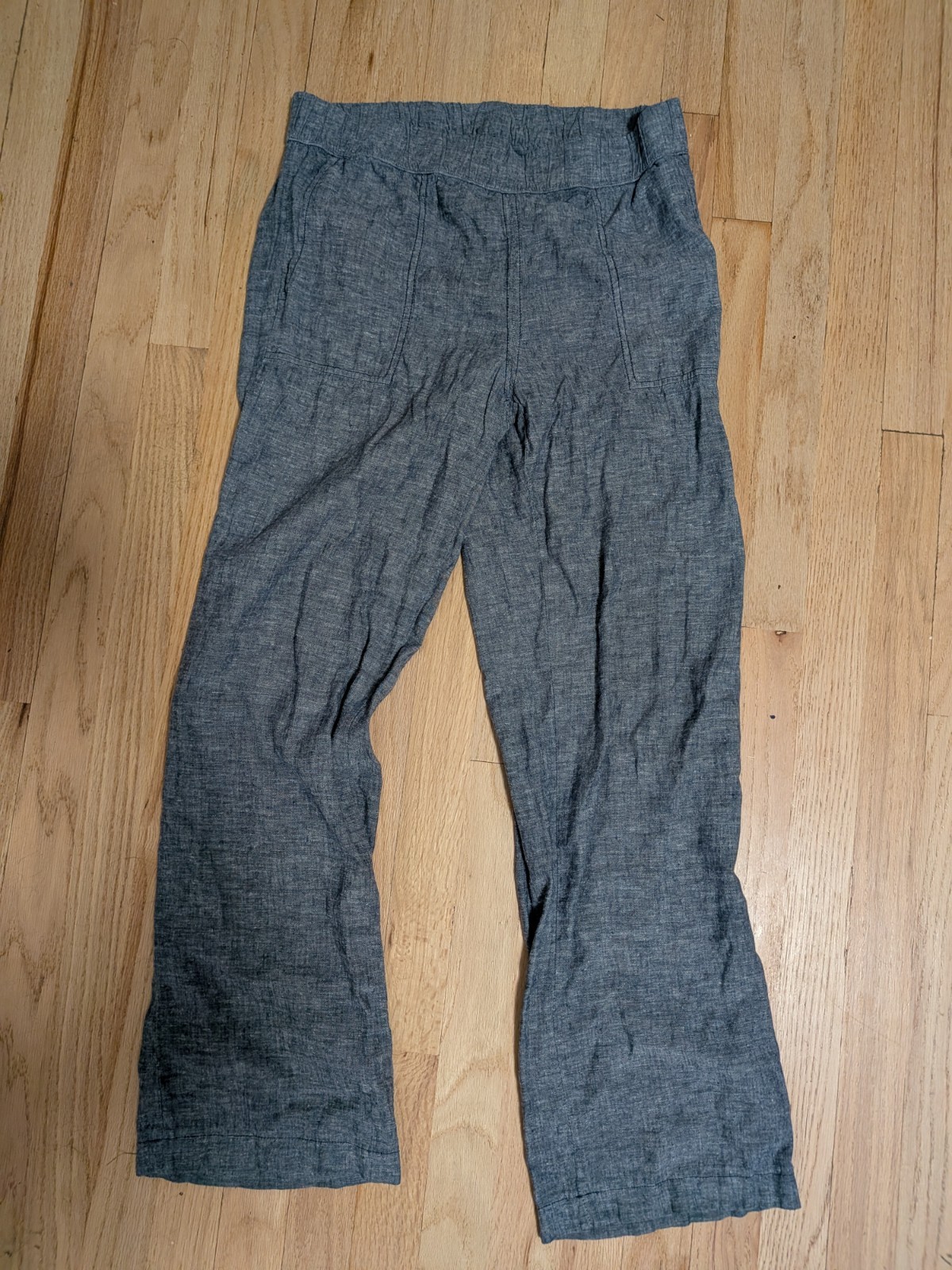 Toad & Co Women’s Tara Hemp Lyocell Chambray Blue Pants S Small