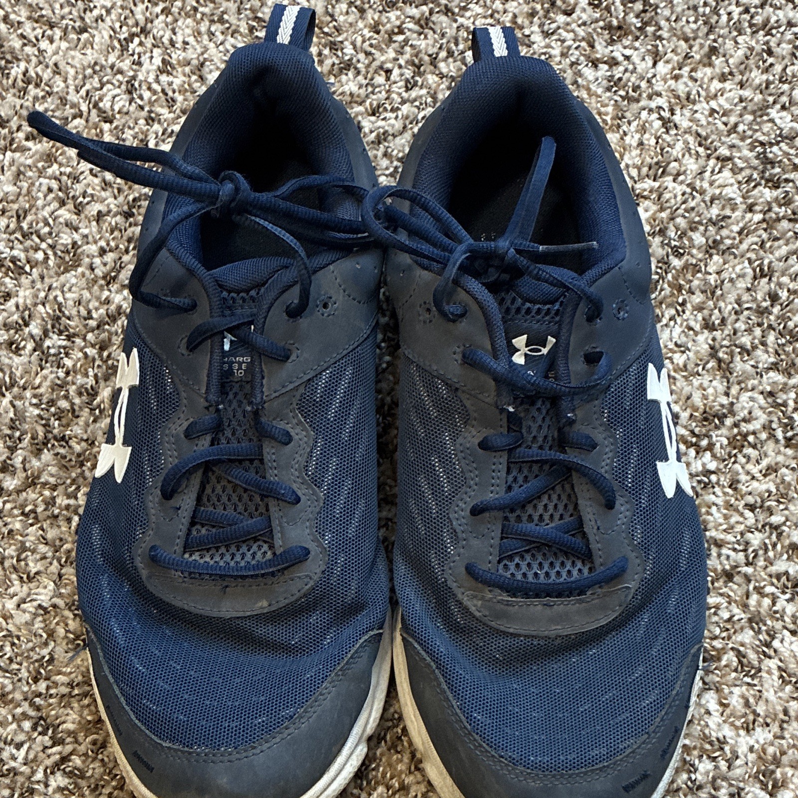 Under Armour Charged Assert 10 Academy Blue Mesh Sneaker 3026175-400