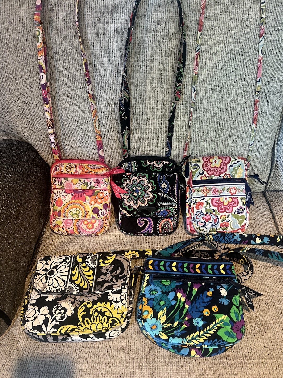 Vera Bradley Quilted Bag Collection Retired Patterns And RARE Lot Of 12
