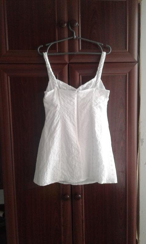 Women Lioness Dress White Polyester M
