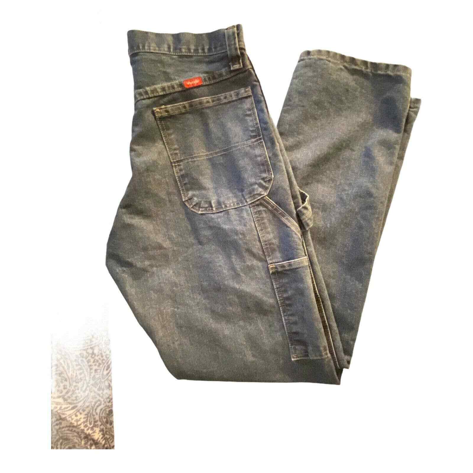 Wrangler Riggs Jeans Size 32×34 Workwear Men’s Five Pockets Comfort Denim Work
