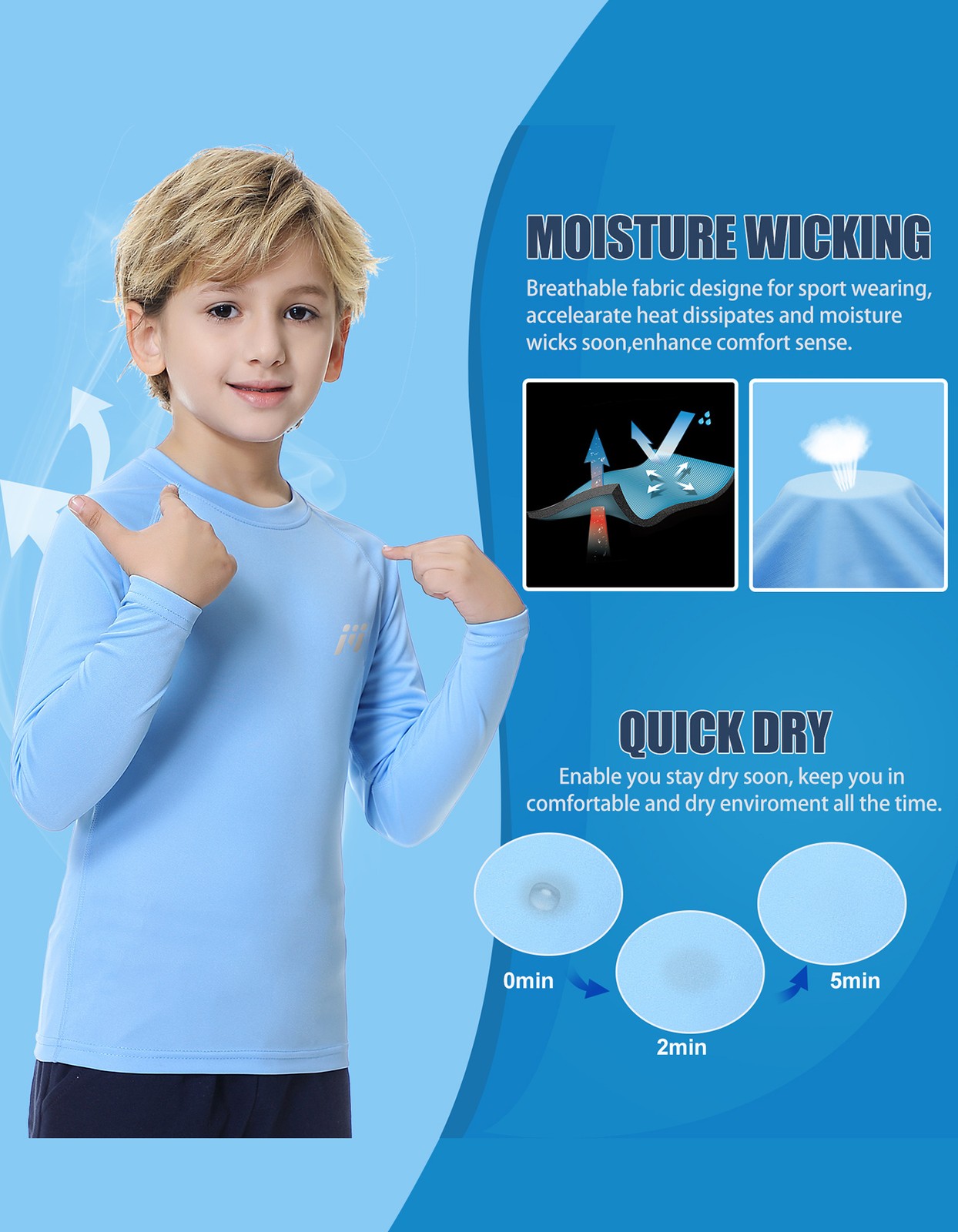 2Packs Boys Autumn Long Sleeve Shirt for Outdoor Play School Casual Daily Wear