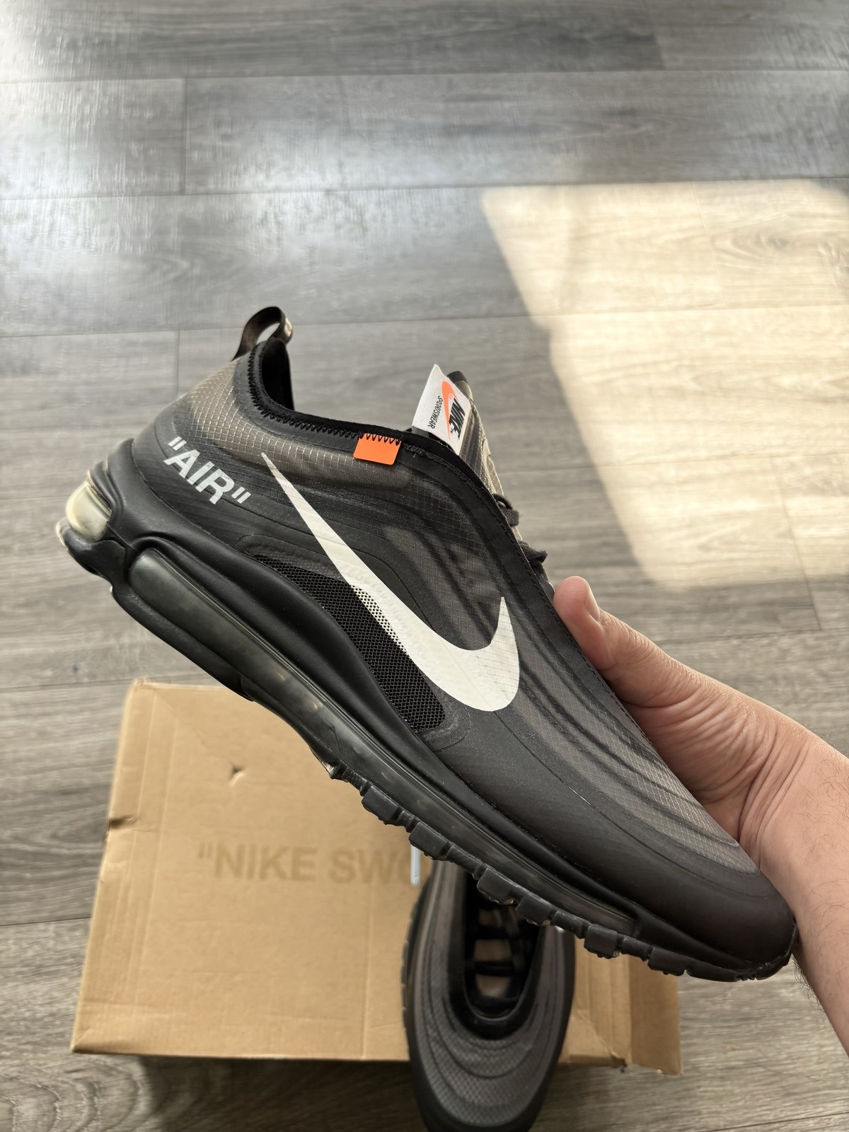 Size 13 – Nike Air Max 97 Off-White Black – New