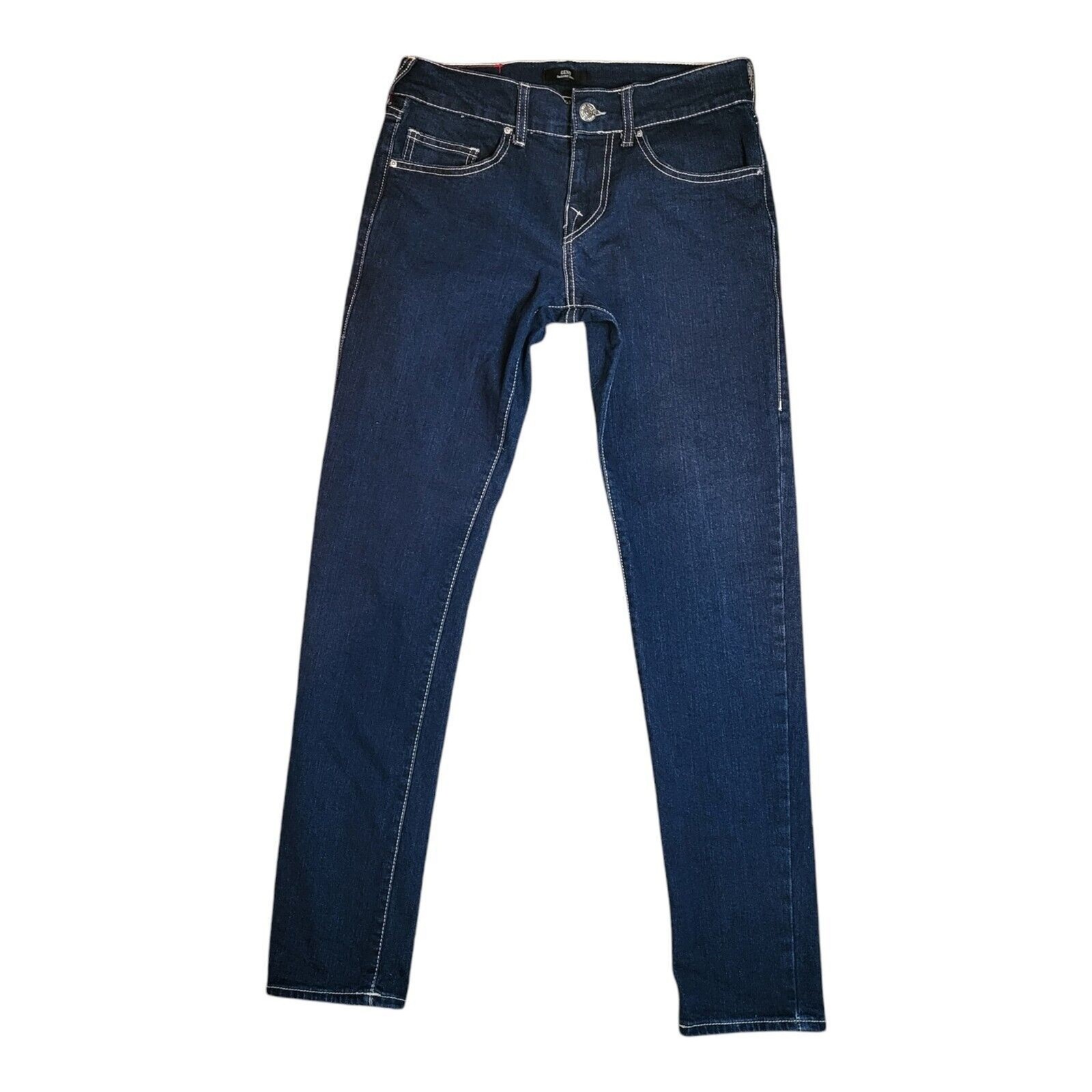 True Religion Jeans Mens 28 Geno NS Slim Dark Wash 28×31