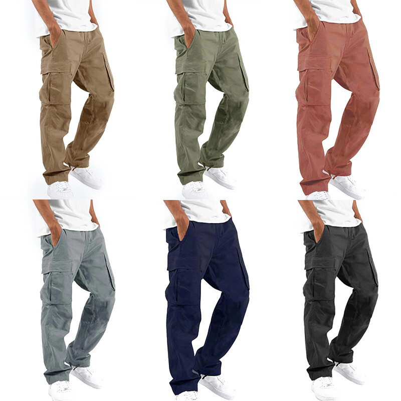 Men’s Trousers Work trouser knee pad pocket Black Grey Khaki Heavy duty