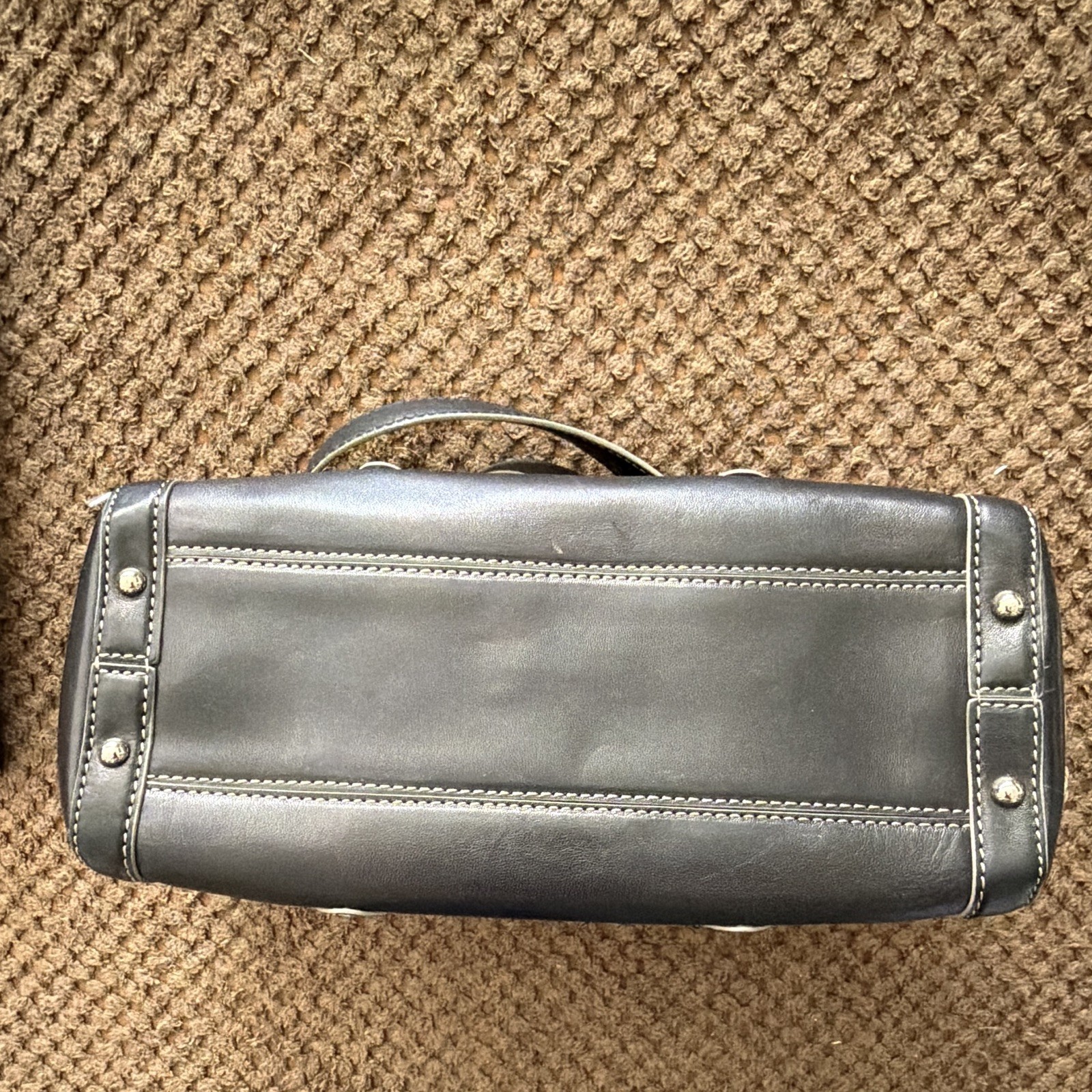 Cole Haan Black Medium Shoulder Bag Zip, Wristlet, Buckle Accent Silver Hardware