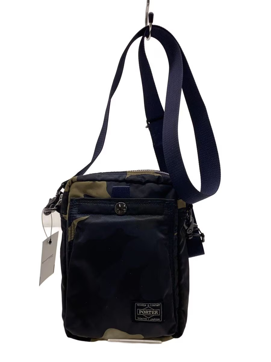 PORTER COUNTER SHADE VERTICAL Shoulder Bag Navy Camouflage