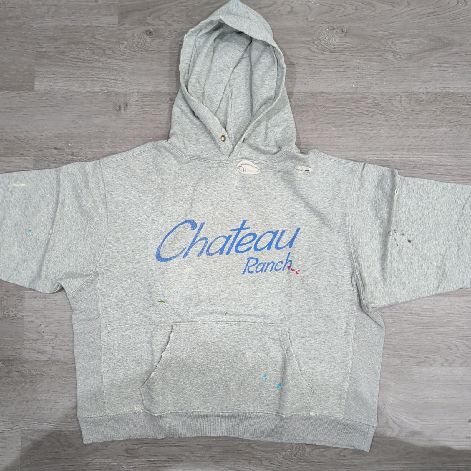 Gallery Dept Chateau Ranch Gray Hoodie Size Large