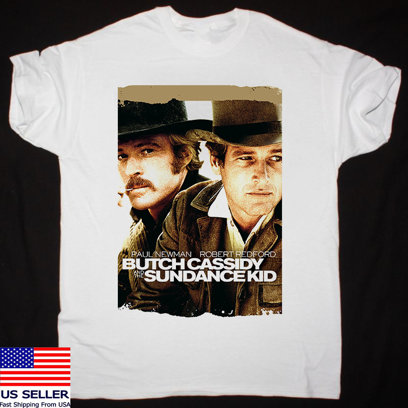 Butch Cassidy and the Sundance Kid Robert Redford T Shirt Full Size S-5XL