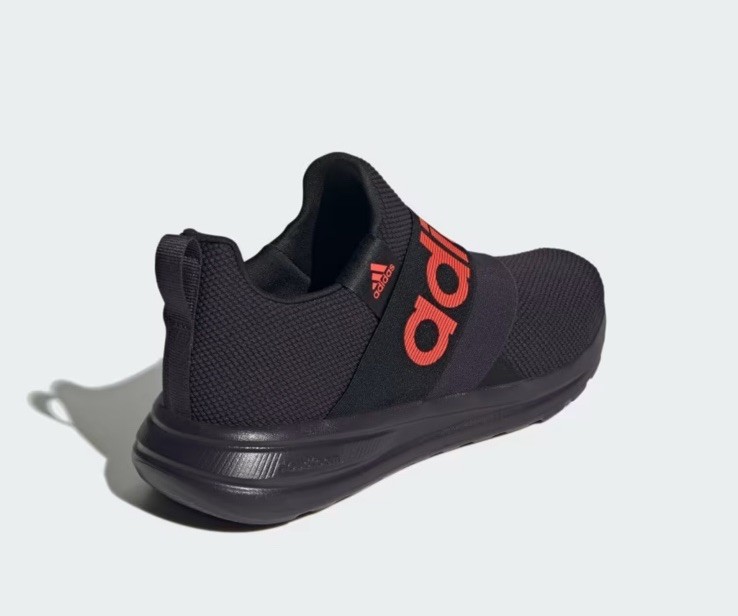 Men’s 11.5adidas Lite Racer Adapt 6.0 Men’s Slip-On Low Top Sneaker in blk & red