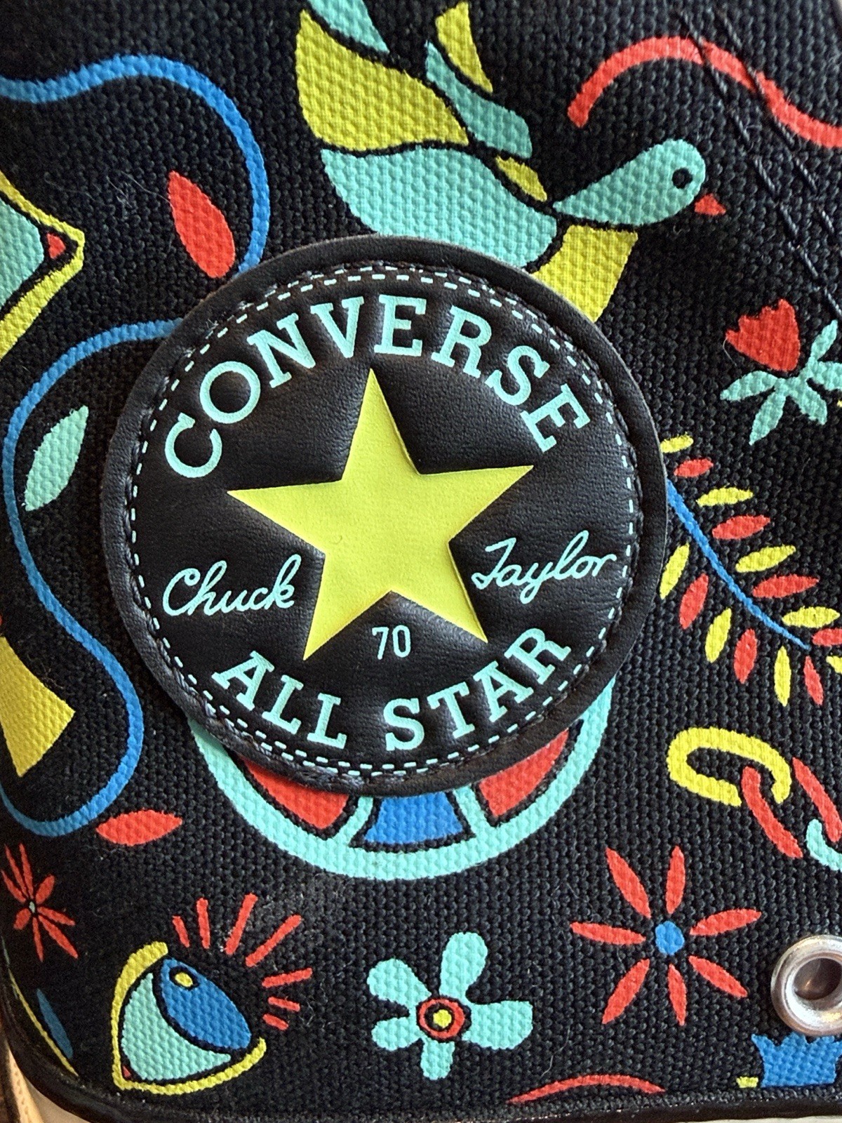 Converse Chuck 70 Peace & Unity Graphic Hightops Shoes Size W8/M6