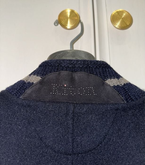 Men Kiton Napoli Bomber Multicolor Cashmere 42