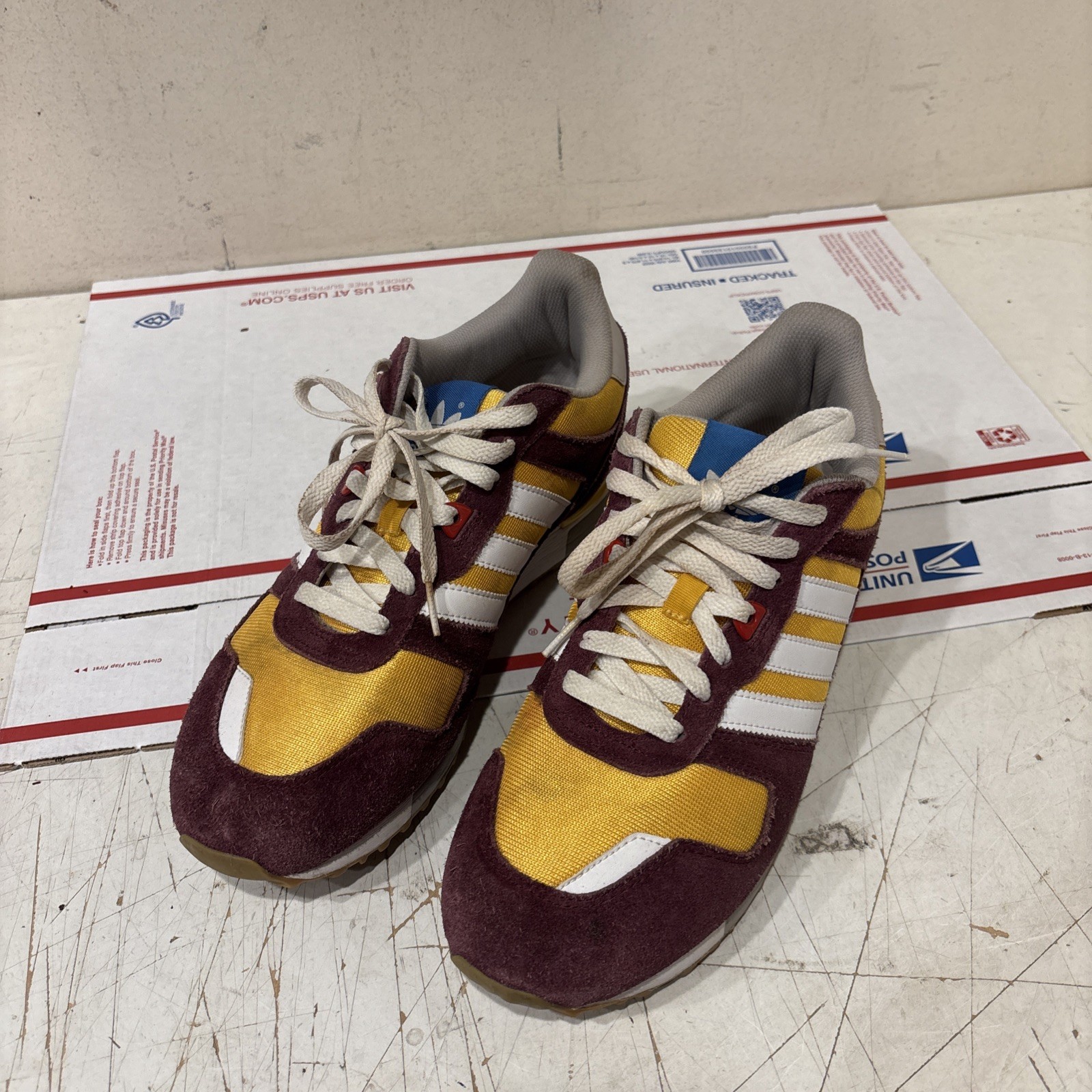 Adidas Zx700 Maroon And Yellow Vintage Size 10