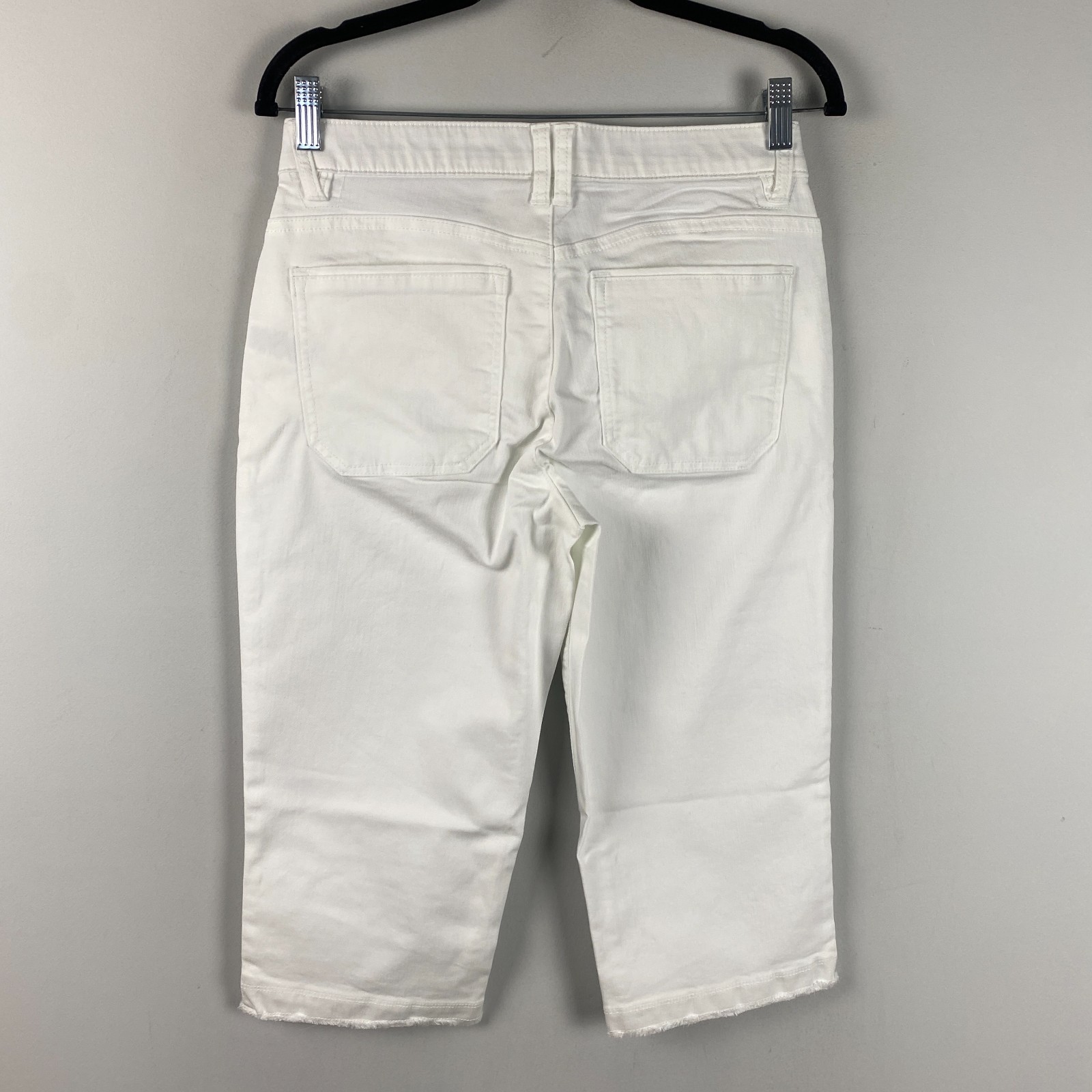 Democracy Ab Technology Skimmer Jeans Size 6 White Cropped Stretch