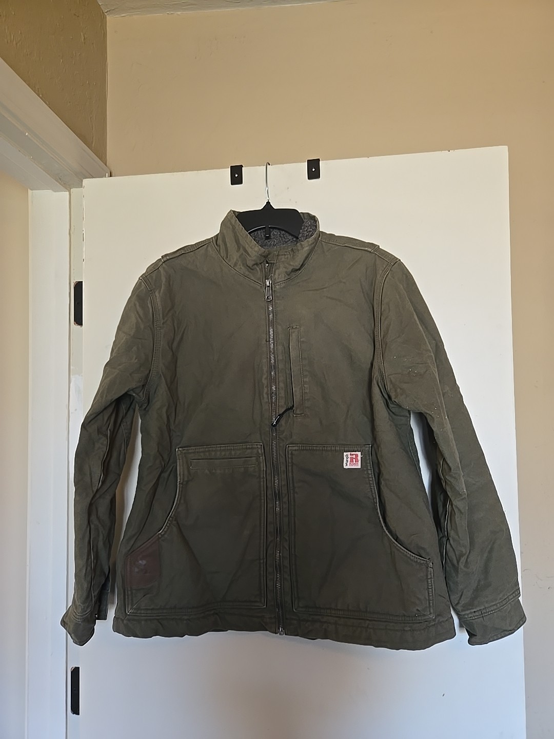 Wrangler Riggs Workwear Unisex Size Large Work Jacket Forest Green
