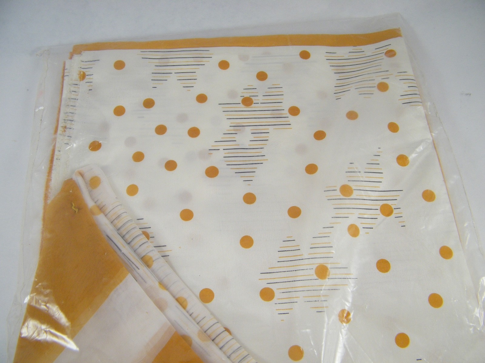 BEAUTIFUL SCREEN PRINTED POLYESTER SAREE BROWN DOTS