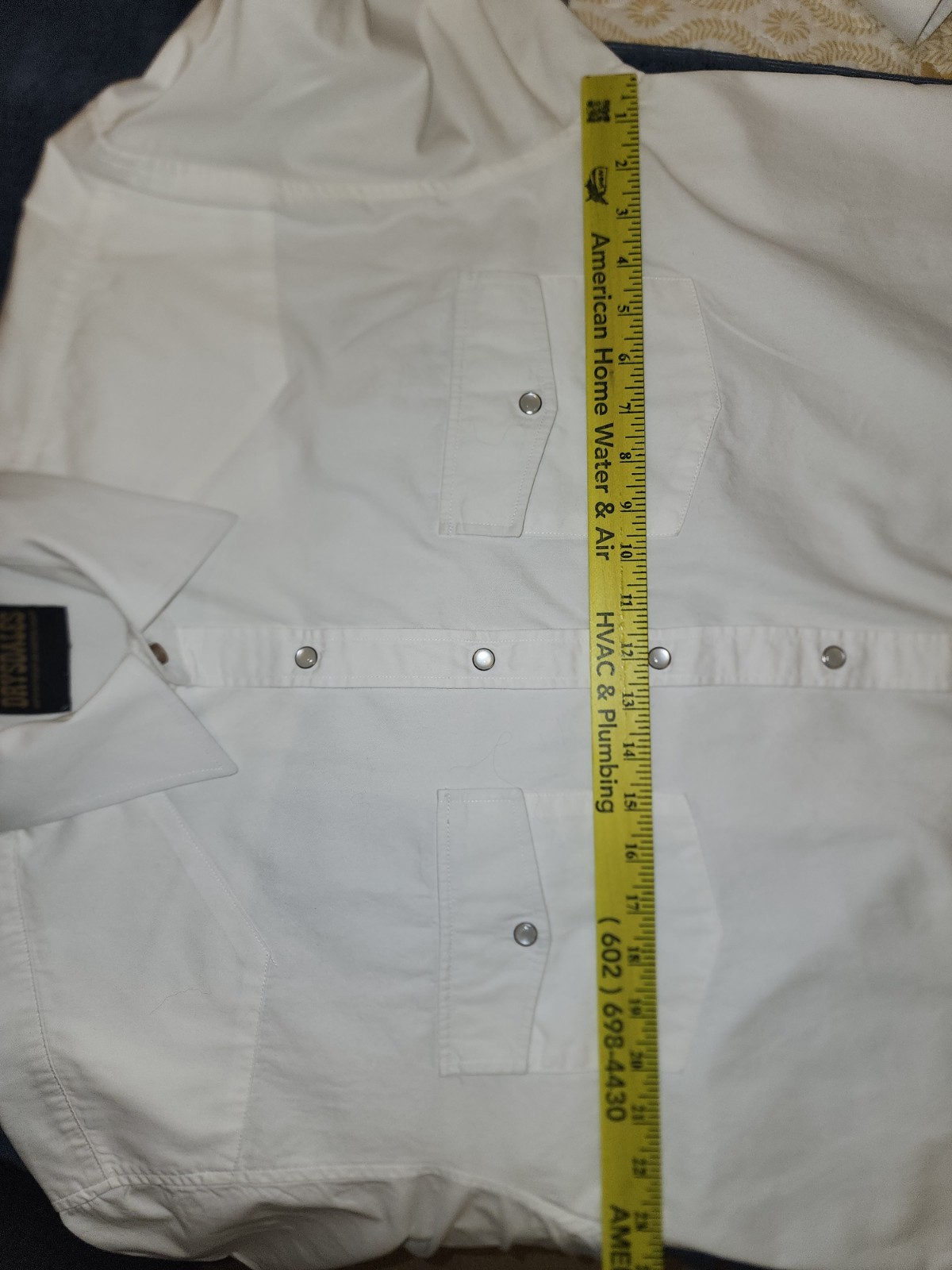 Drysdales North Southeast Western White Men Dress Shirt Size XL Long Sleeve