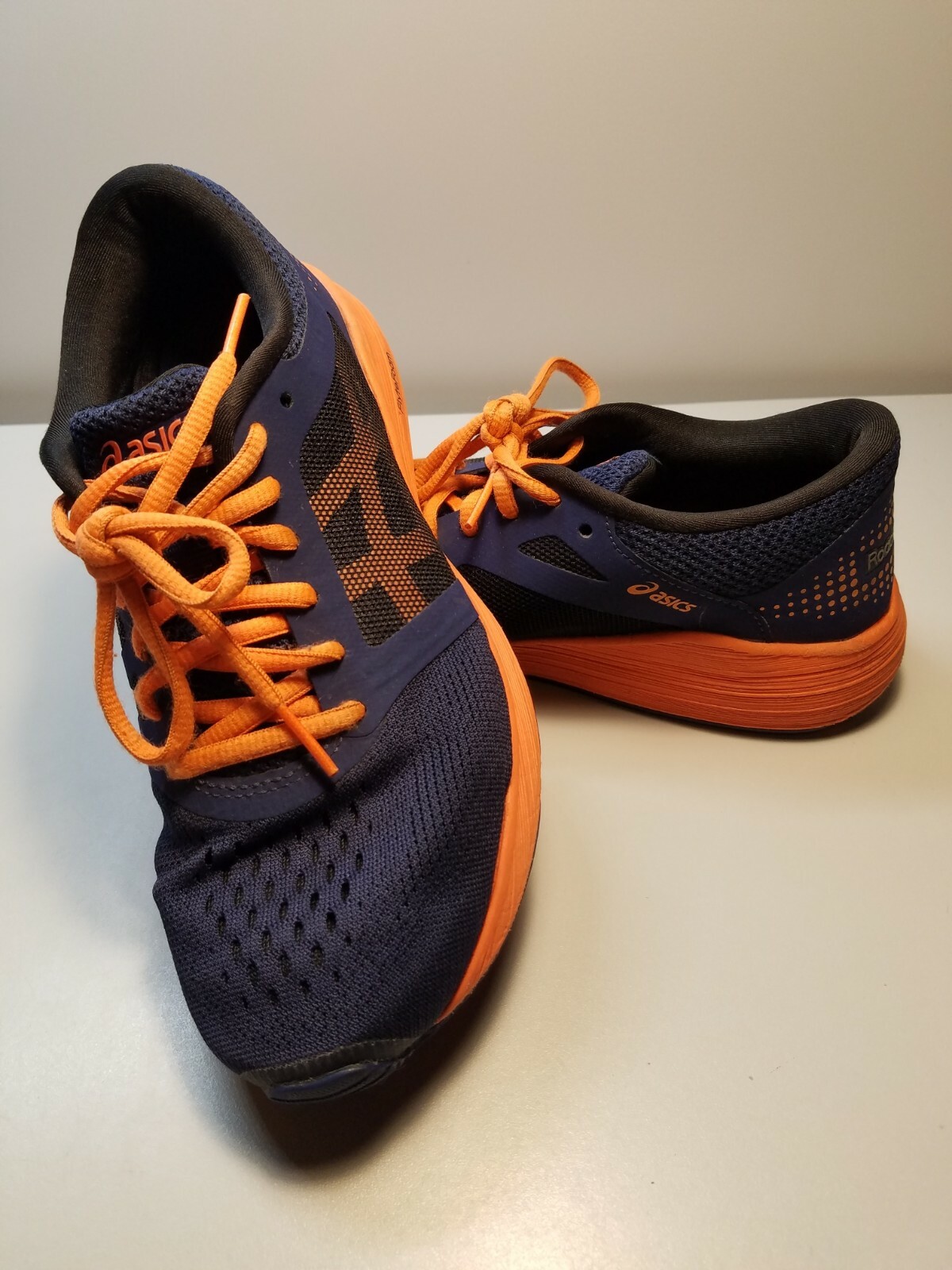Asics Flyte Foam Women’s sz 5 Road Hawk FF Blue & Orange Best Treadmill Running