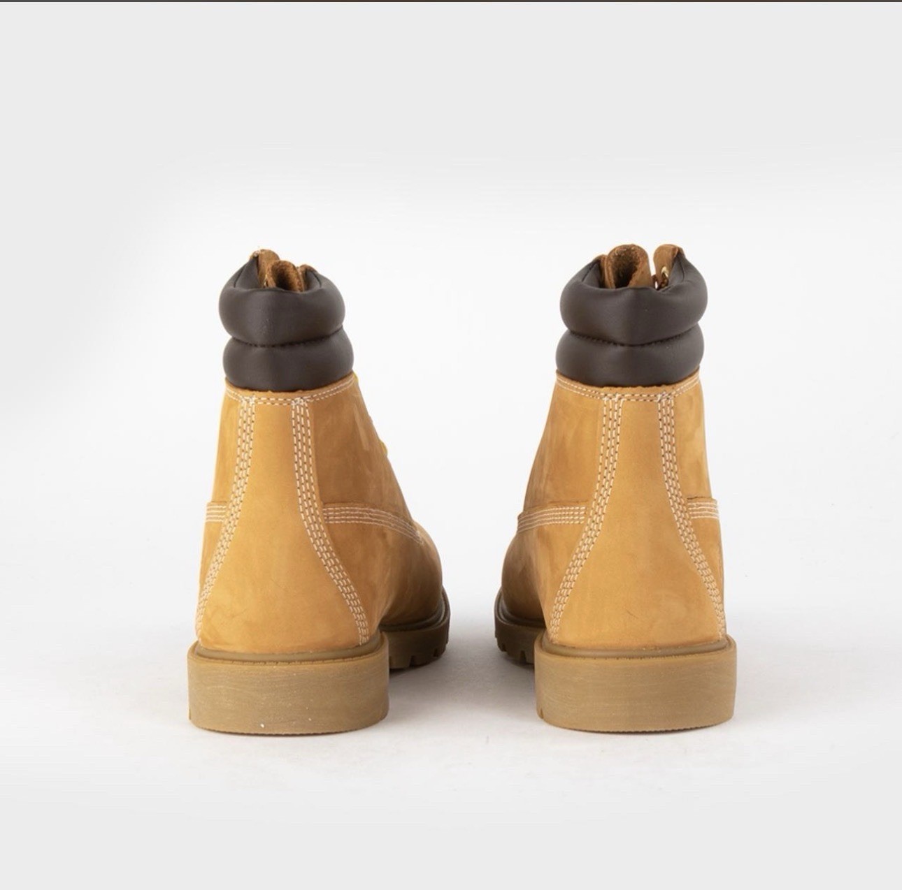 Timberland Waterproof Wheat Leather Ankle Boots Lace-Up Rugged Rubber Sole woman