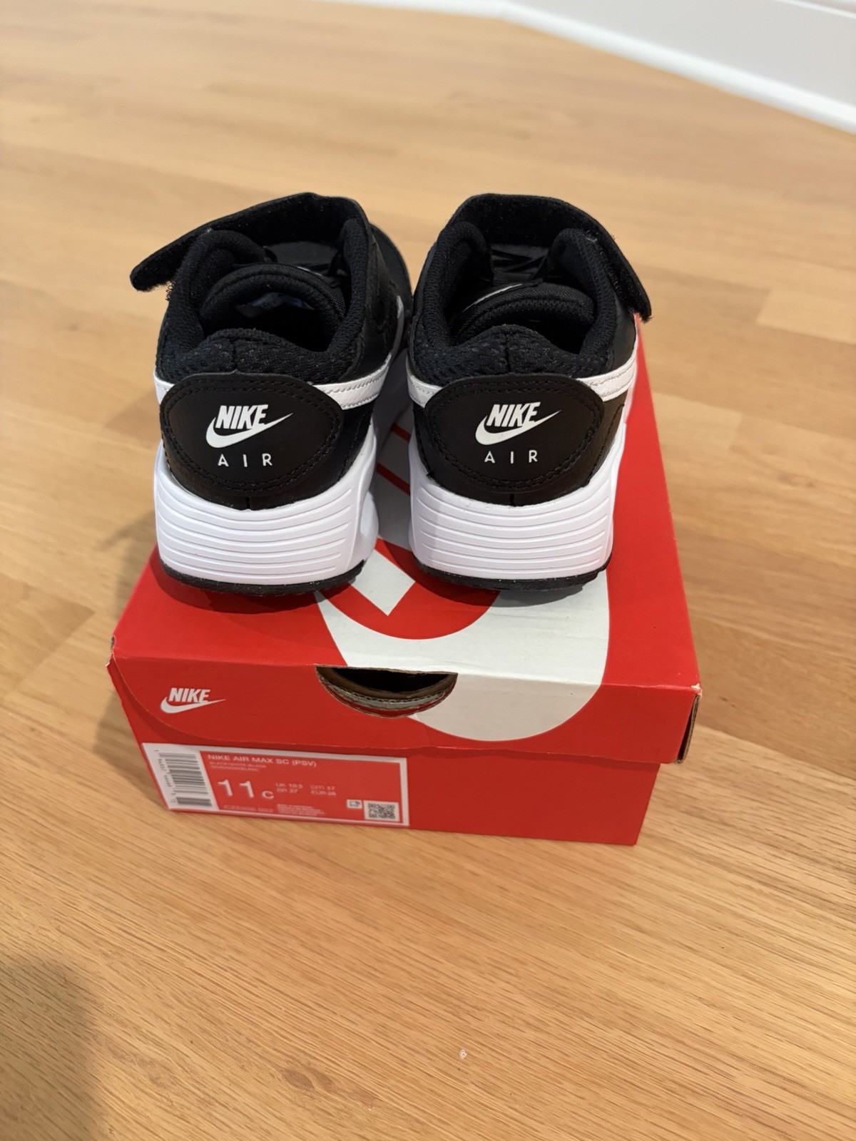 Nike Air Max SC (PSV) Black/white-black Size 11c New Never Worn