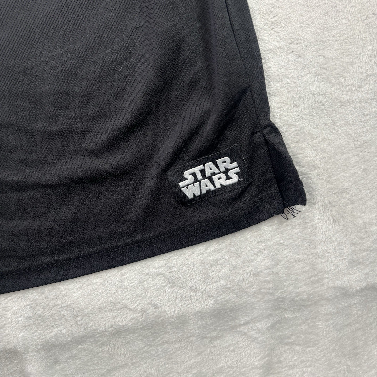 Star Wars Darth Vader #77 Black Grey Jersey Men’s XL Distressed